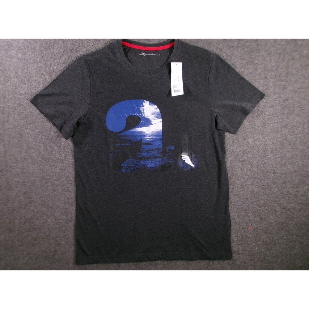 The Athletes Foot TAF Shirt Men Large Gray A Logo Streetwear Surfing New